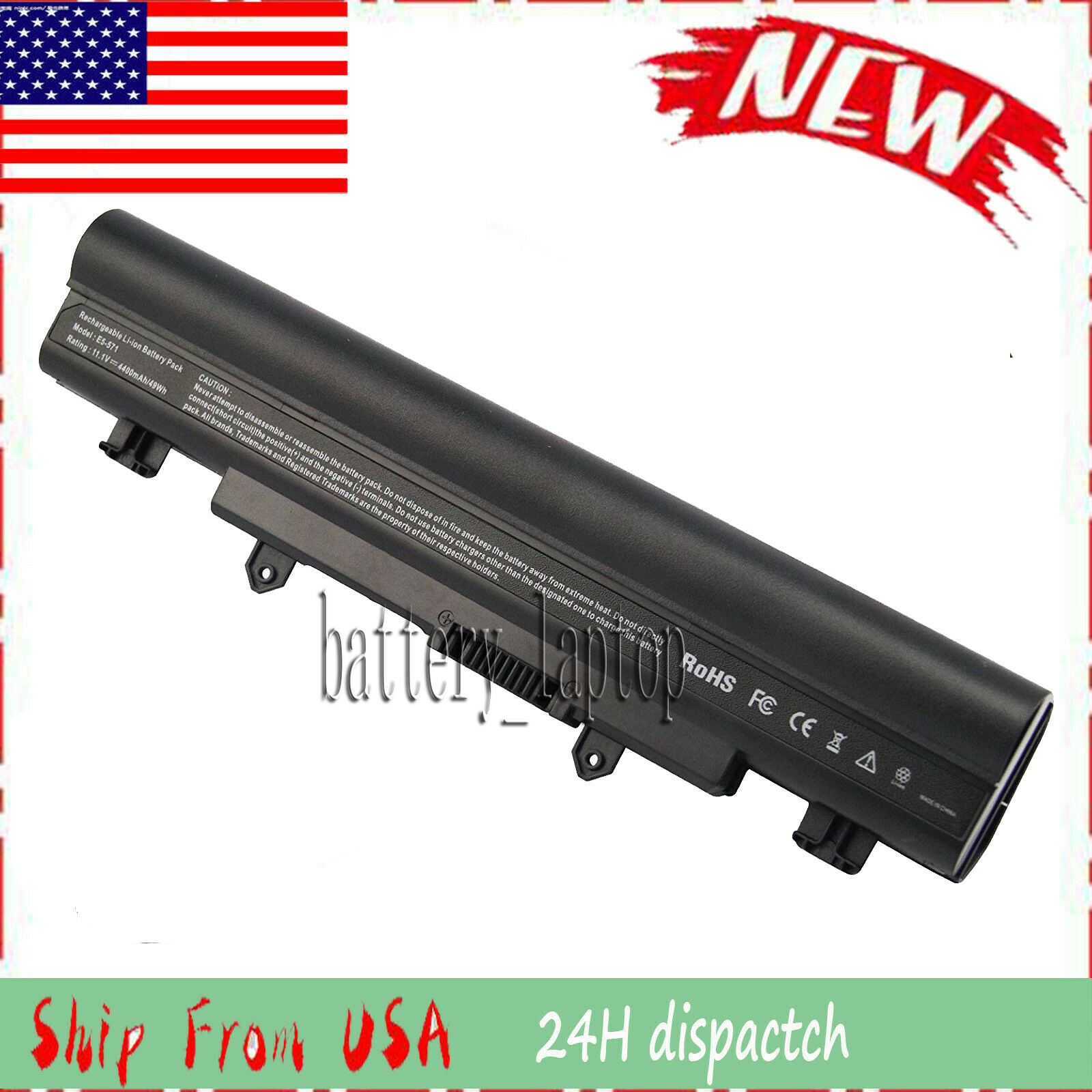 Battery For Acer Aspire E 15 Touch E5-571P-55TL Z5WAH NX.MMSAA.012 AL14A32