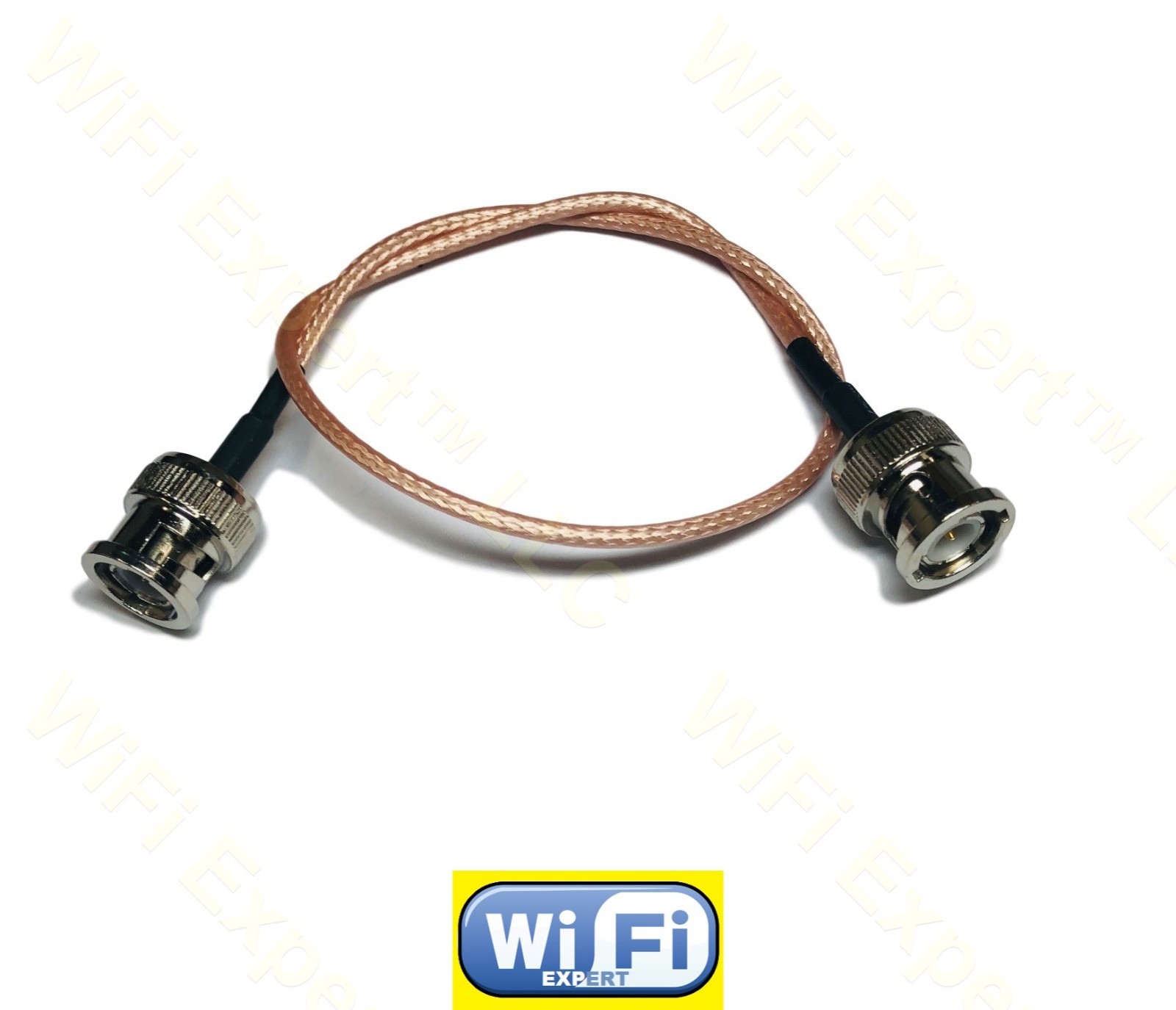 12 INCH BNC Male PLUG to BNC Male PLUG Jumper Pigtail Cable RG316 LOW LOSS USA