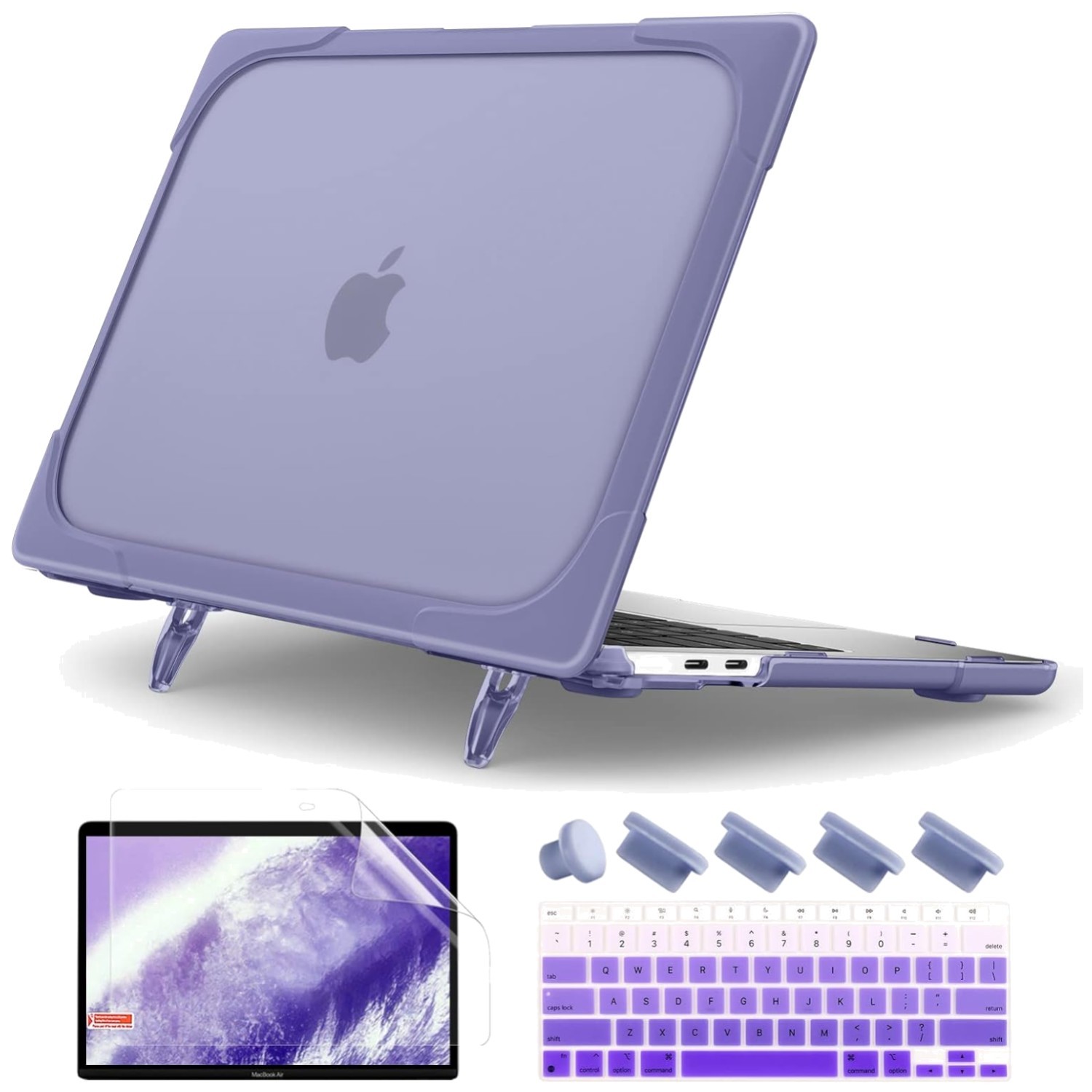 Matte Translucent Hard Shell MacBook Air Case - Lavender
