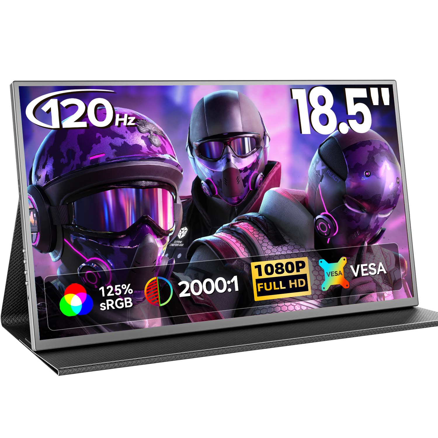 UPERFECT 18.5 Inch 1920x1080 120Hz Ultra Slim Portable Monitor Gaming Monitor