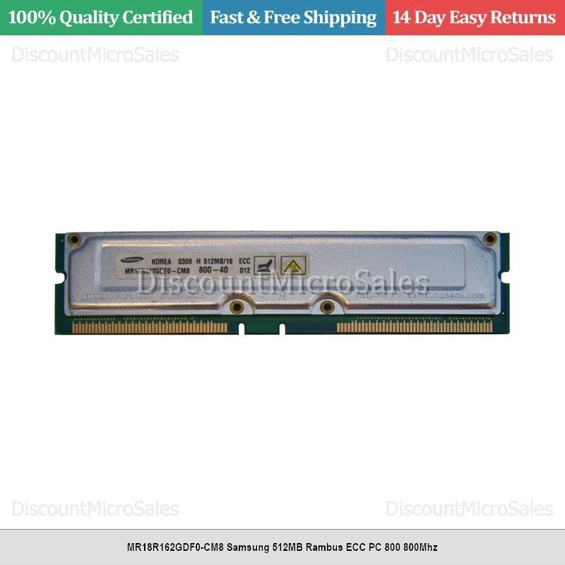 MR18R162GDF0-CM8 Samsung 512MB Rambus ECC PC 800 800Mhz