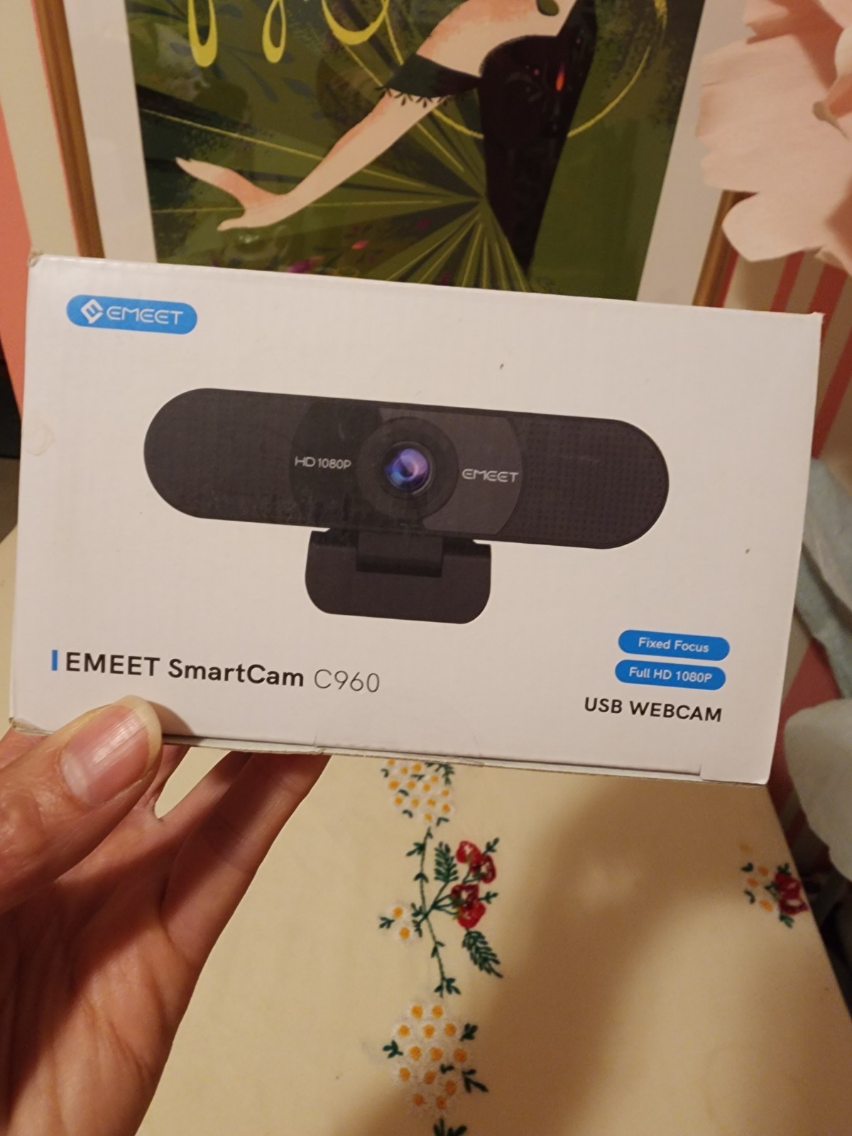 BNWT EMEET SmartCam C960 2K high-def USB webcam 2K sensor, autofocus, and Mics