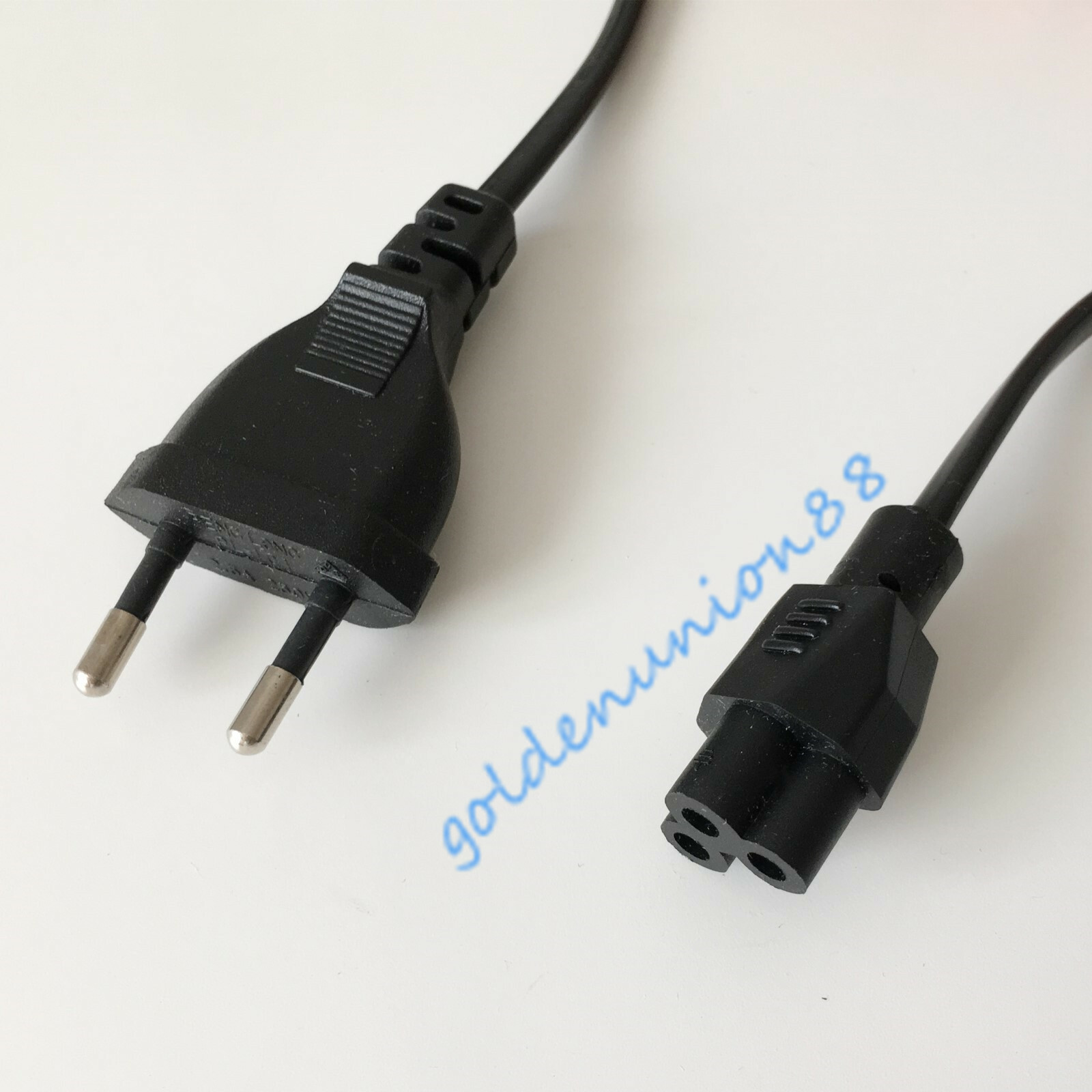 3Prong AC power cord  2.5A 250V~2Pin EU Europe Plug wire cable 
