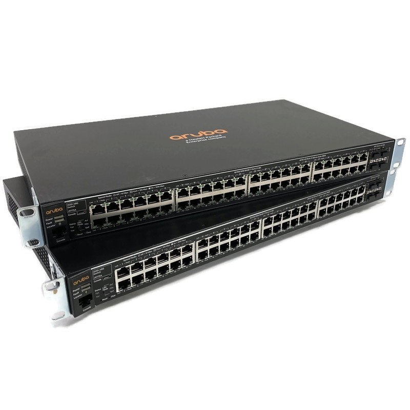Lot of 2 HPE Aruba J9775A 2530-48G 48-Port Managed Gigabit Ethernet Switch