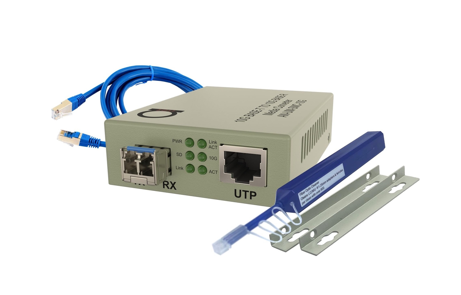 10G SFP+ to Fiber Ethernet Media Converter with Single Mode 10GSFP+ 10 km (6....