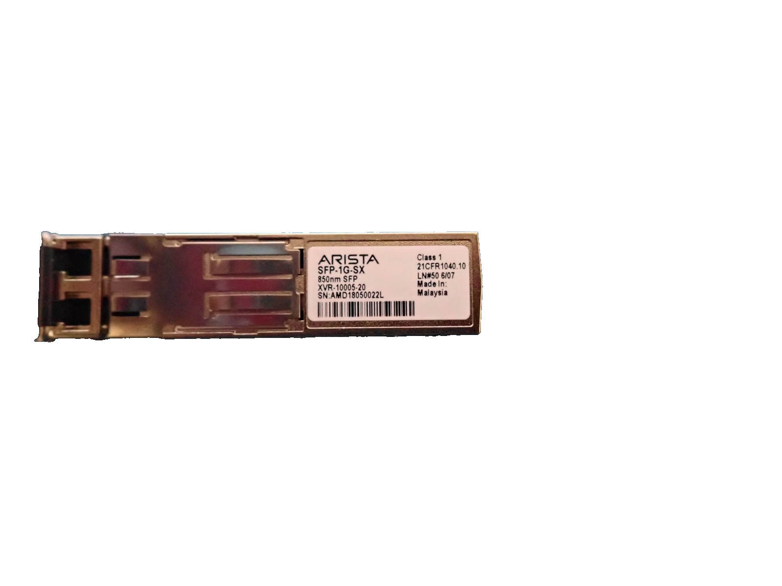 Lot of 15 Arista SFP-1G-SX SFP 1000Base-SX SFP 850nm MultiMode Fiber Transceiver