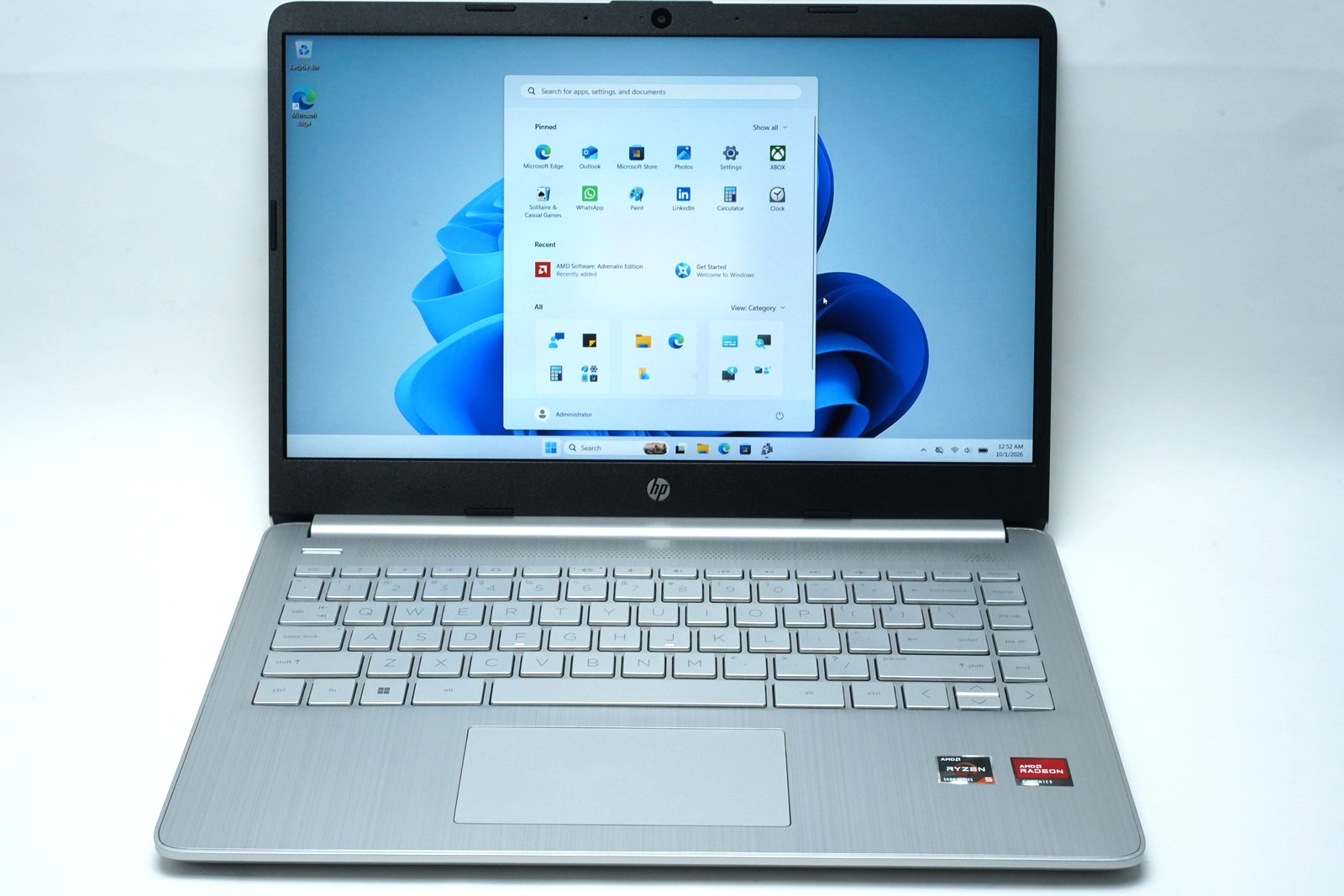 HP 14-fq1025nr 14" Laptop Ryzen 5 5500U 12GB 512GB SSD FHD IPS