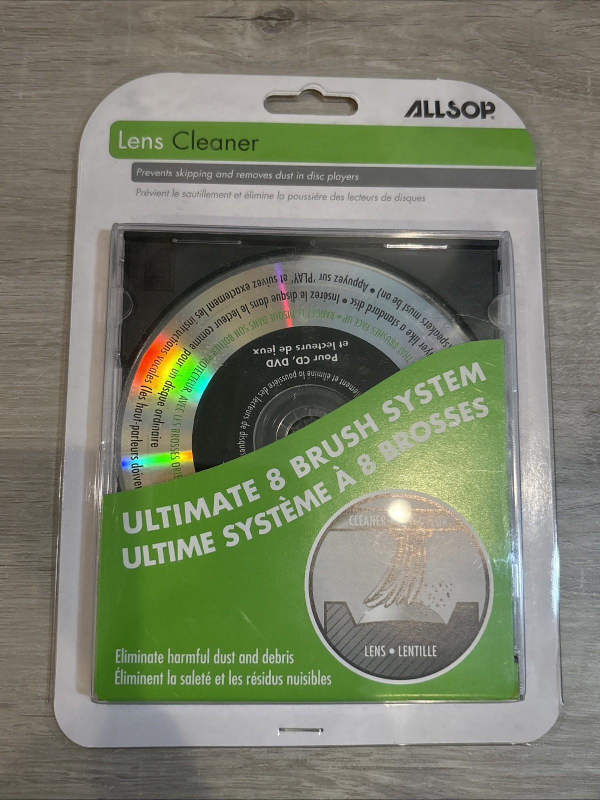 Allsop Eight Brush CD Laser Lens Cleaner