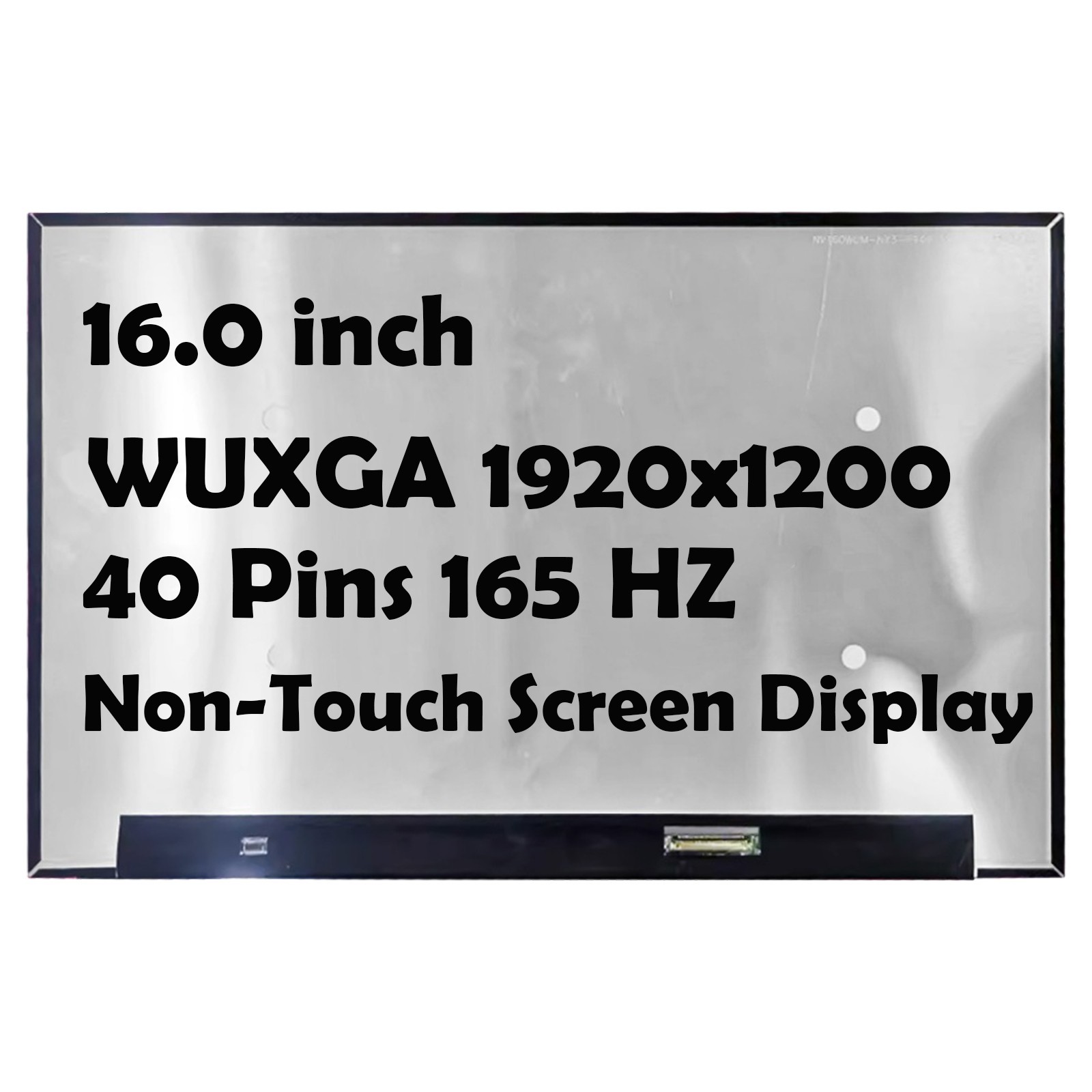 16" NV160WUM-NX3 1920x1200 165Hz LCD Non-Touch Replacement Screen Display Panel
