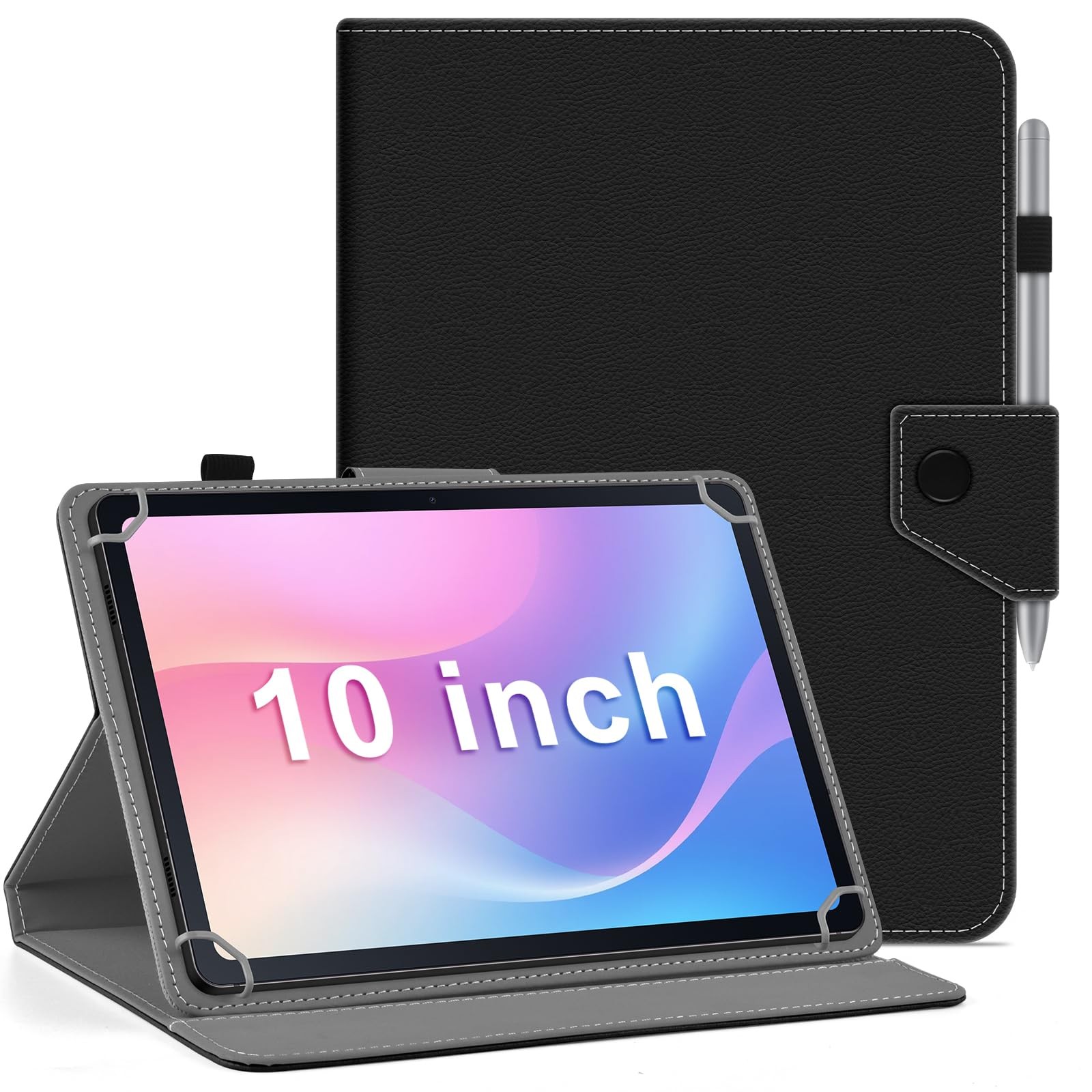 Universal 10.1 inch Case, 10 inch Cover, Magnetic Closure Travel Portable Pro...