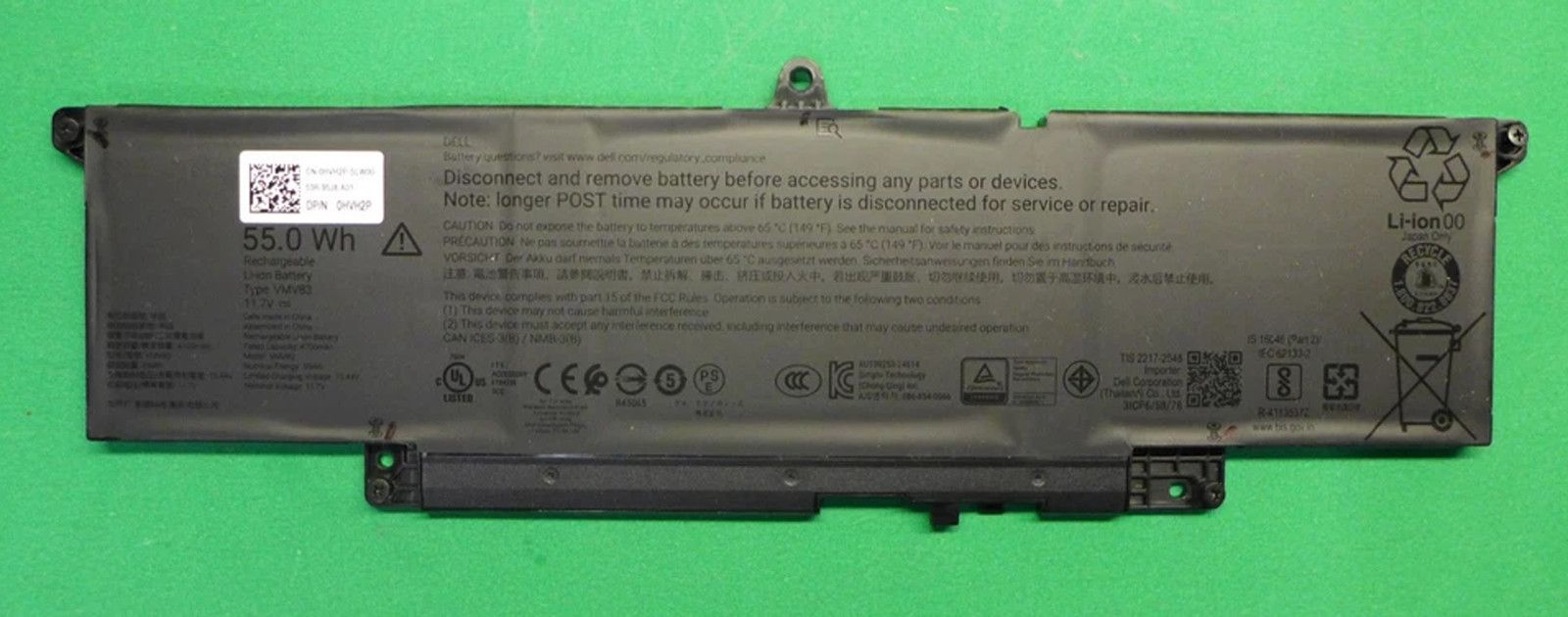 Genuine Battery VMV83 60GY0 For D ell  Pro 14/16 Plus PB14250 PB14255 PB16250