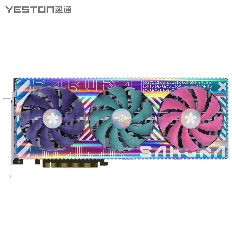 YESTON  AMD RX7900XTX-24GD6 SAKURA SUGAR 384bit GDDR6 Pcie 4.0×16 2270-2500MHz