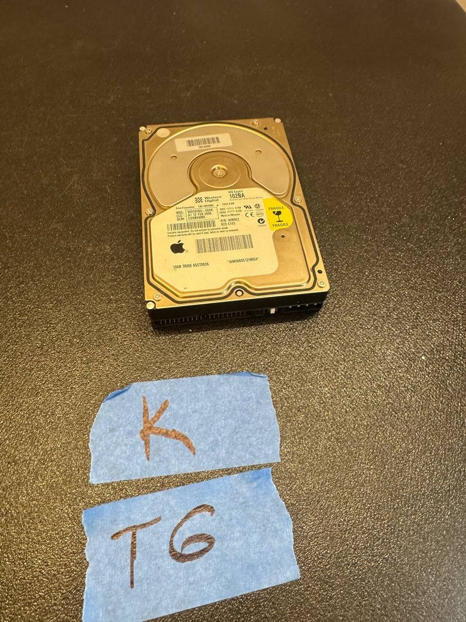 Vintage Western Digital WD Expert WD102BA-40AK 10GB IDE Hard Drive – Untested