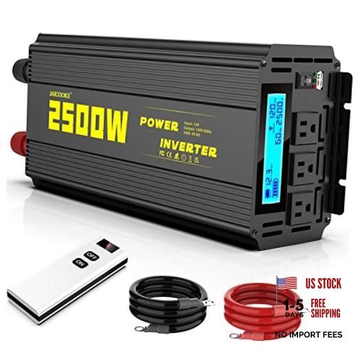 2500 Watt Modified Sine Wave Power Inverter, 12V 12V 2500W Modified Sine Wave