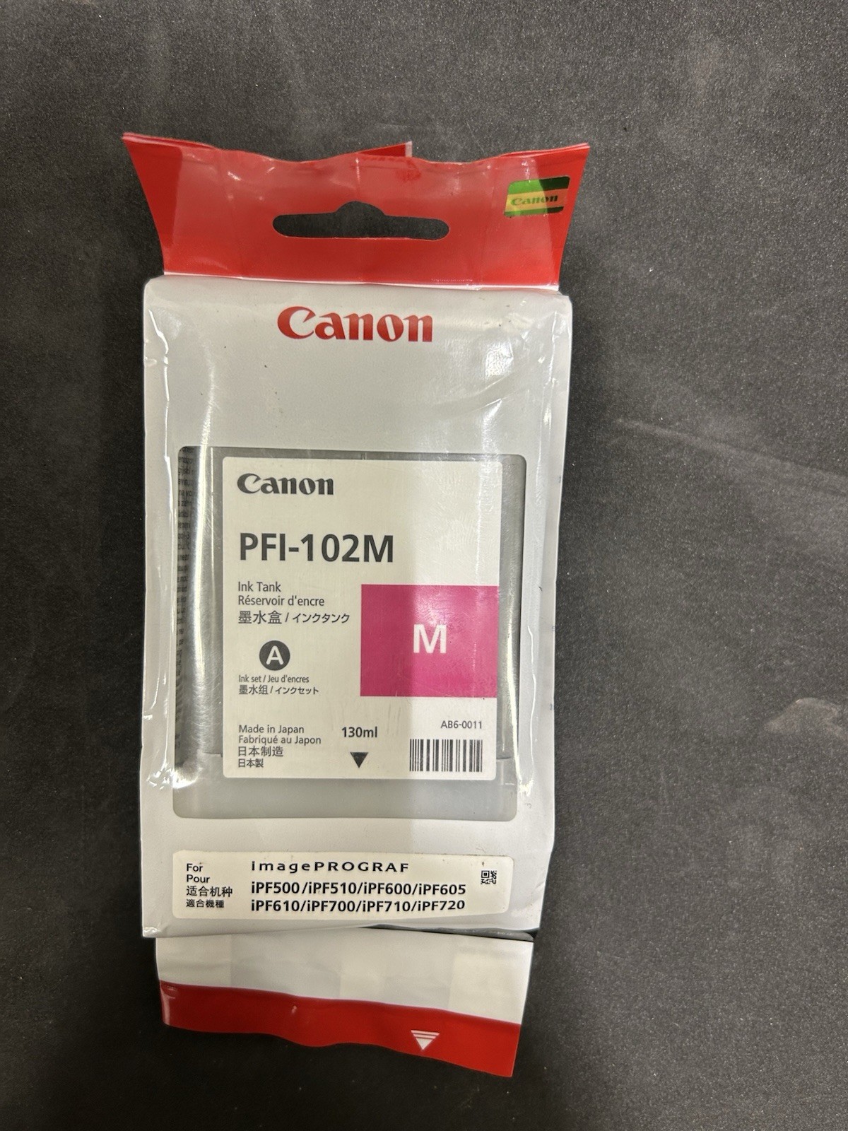 Canon PFI-102M Magenta 130ml Genuine Original Ink Tank NEW Sealed
