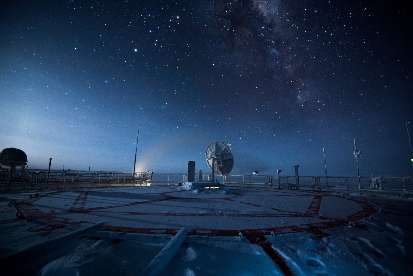 Landscape nature clear sky night concordia research Custom Gaming Mat Desk