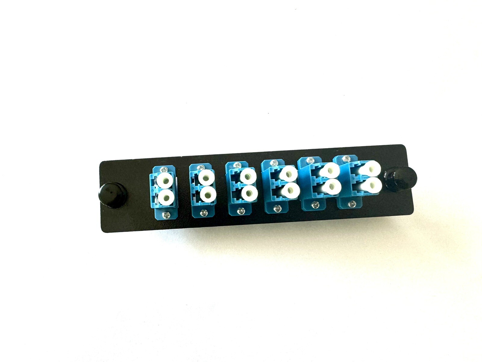 Lot of 10 Fiber Optic Adapter Patch Panel, SM Blue, 6 Duplex LC,12 Ports -6543