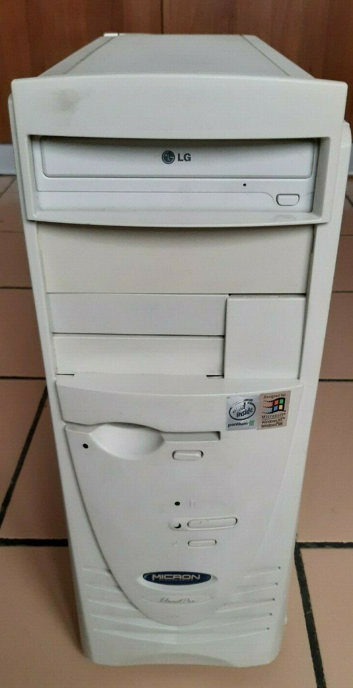 Vintage PC Micron model: D815EEA-ATX-PIII667 ,Windows 98, 128 MB RAM, HDD 3.2GB