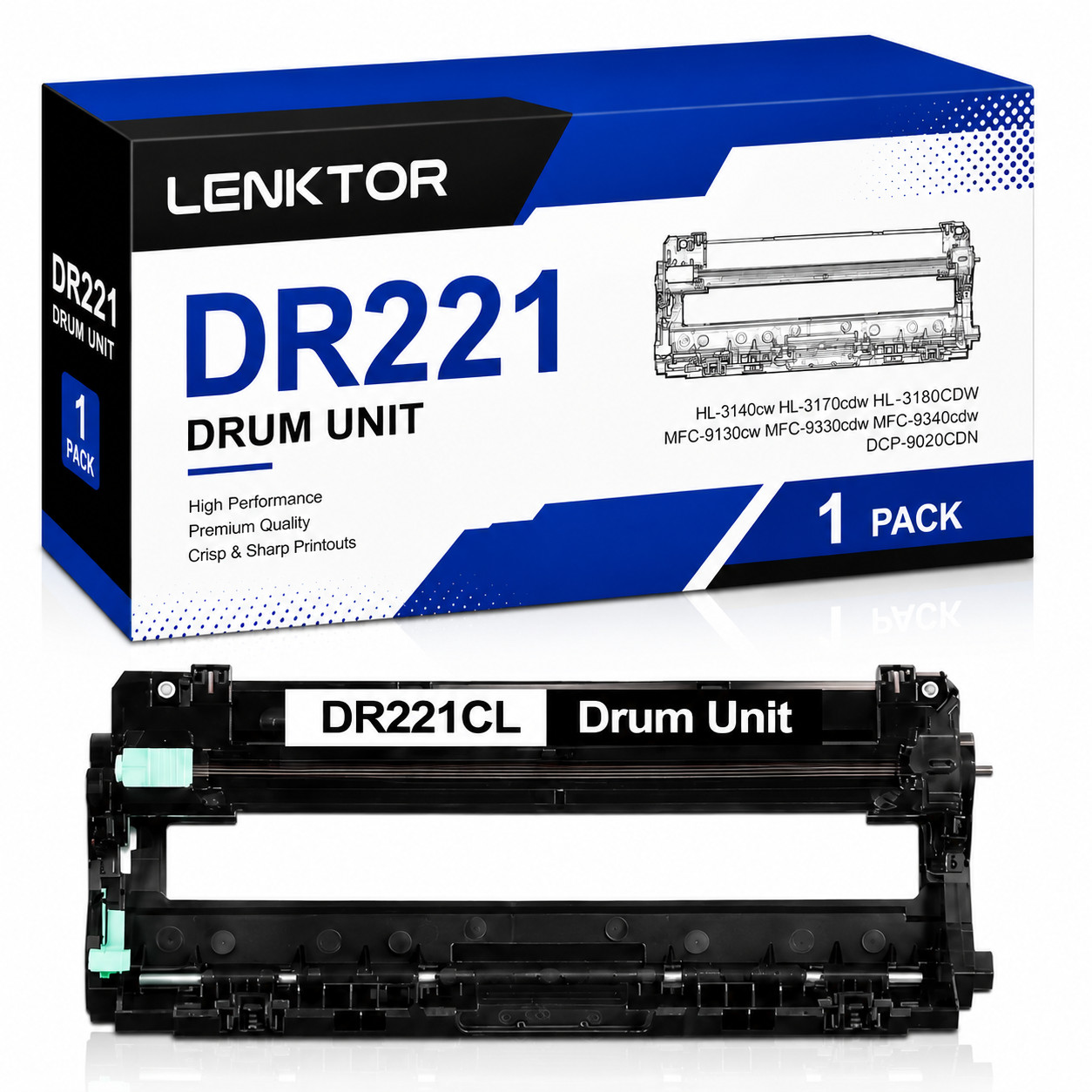 DR221CL 1BK for MFC-9130CW 9330CW HL-3170CDW 3180CDW 3140CW MFC-9340CDW