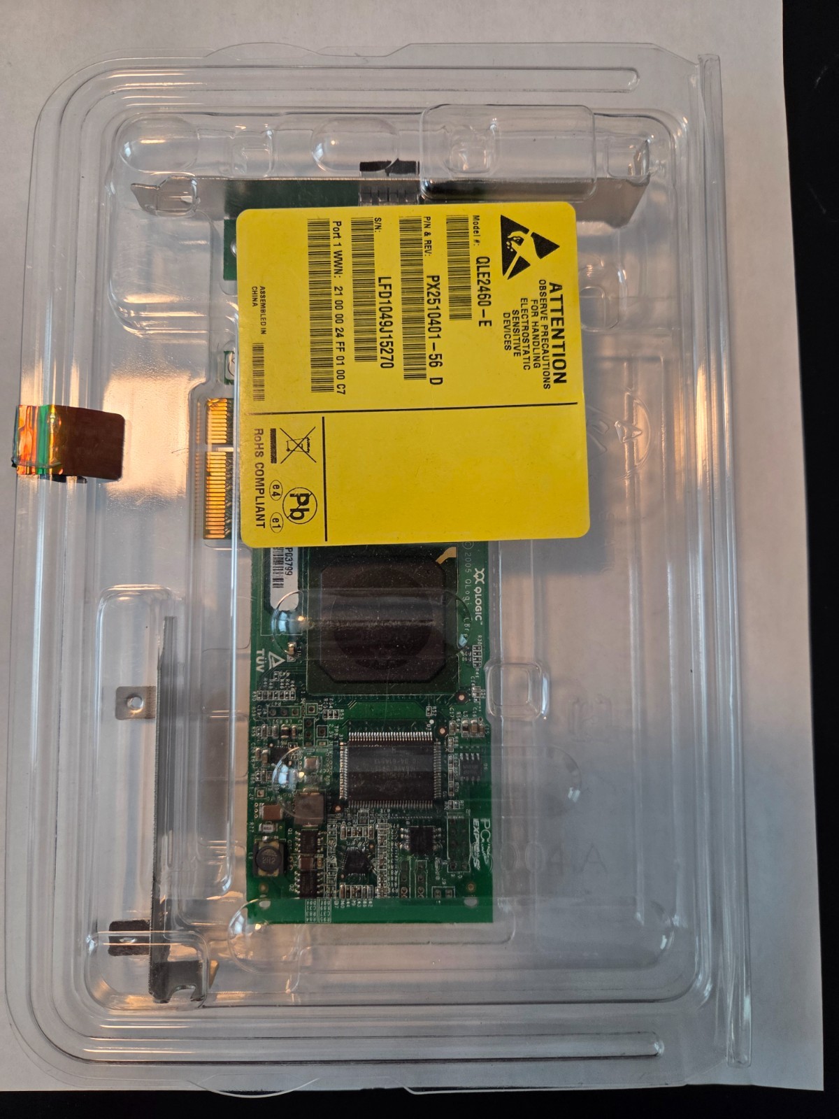 QLE2460-E QLogic Sanblade 4Gbps 1 Port Fiber PCI-E HBA PX2510401-56 D