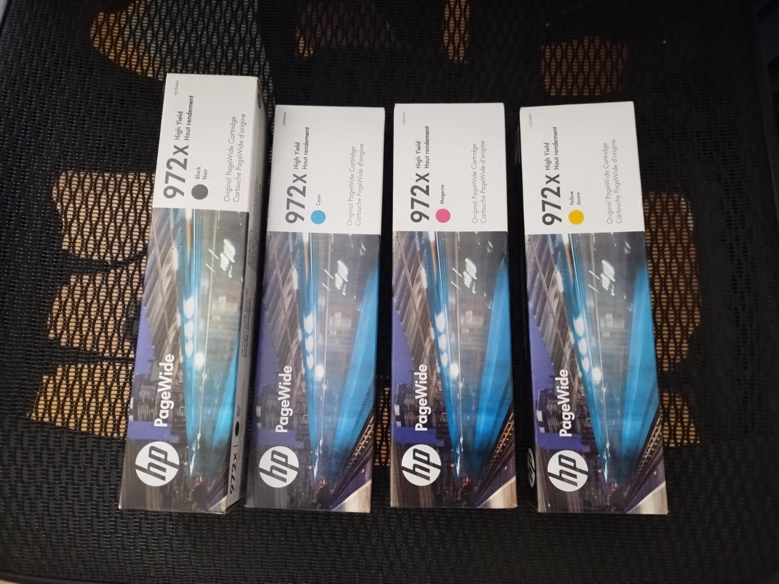 2026/5 Genuine Set 4 HP 972X LARGE Cartridges F6T84AN PageWide 452 477 552 577