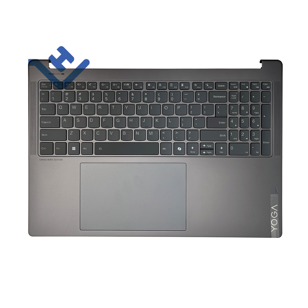 For Lenovo YOGA Pro 9 16IMH9 83DN Palmrest Case w/Backlit Keyboard 5CB1N62249