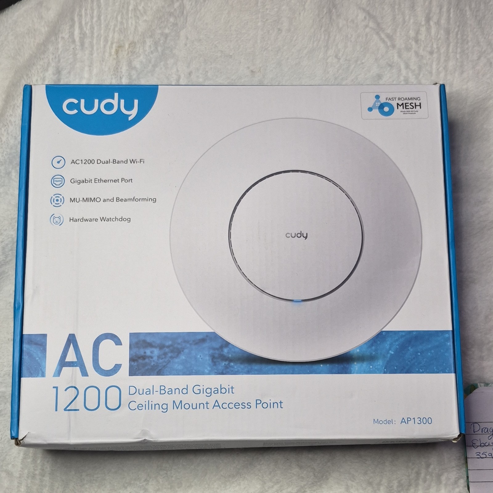 Cudy AC1200 AP1300 Dual-Band Gigabit MU-MIMO Mesh Ceiling Mount Access Point