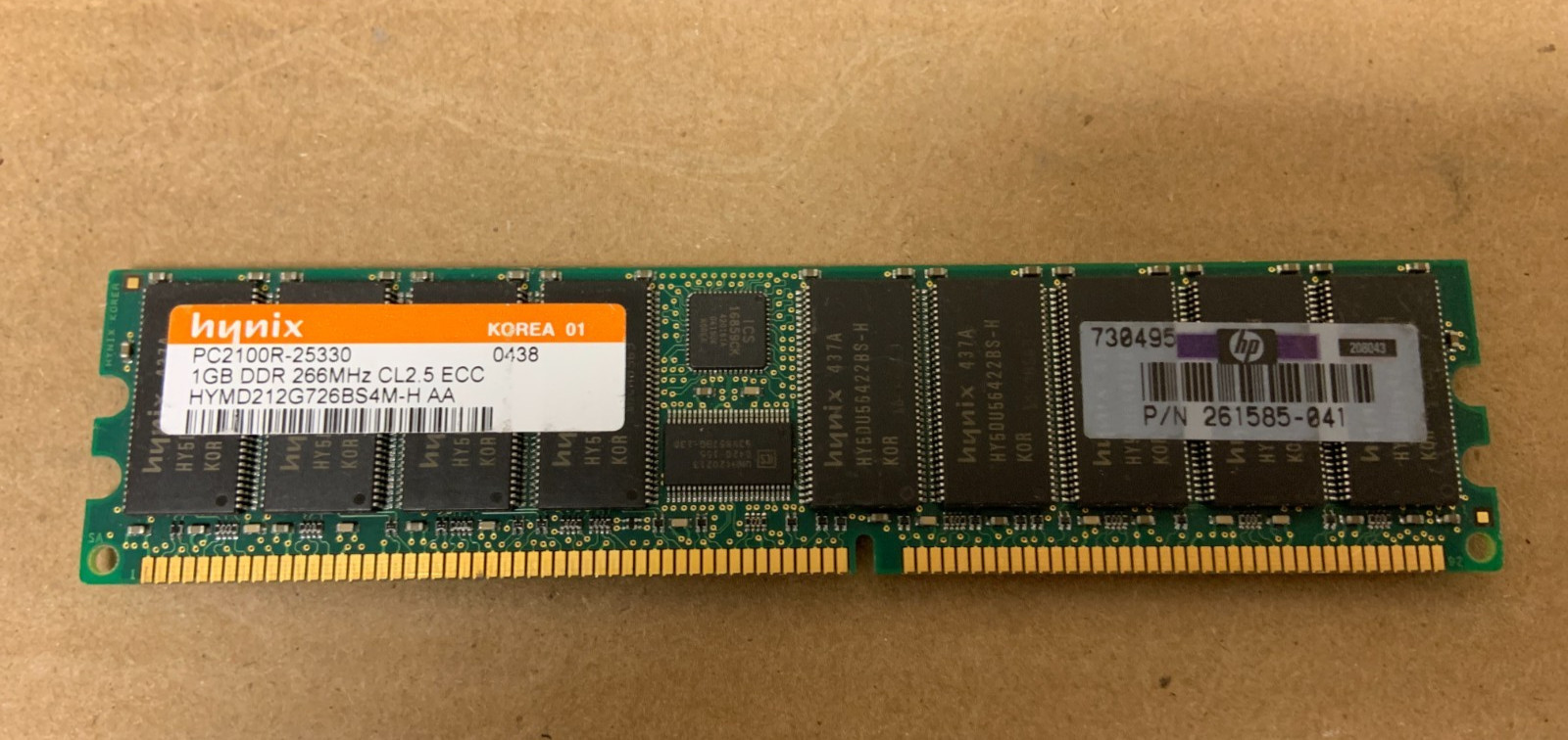 1GB DDR DDR1 PC2100  DDR-266 2100 ECC MEMORY