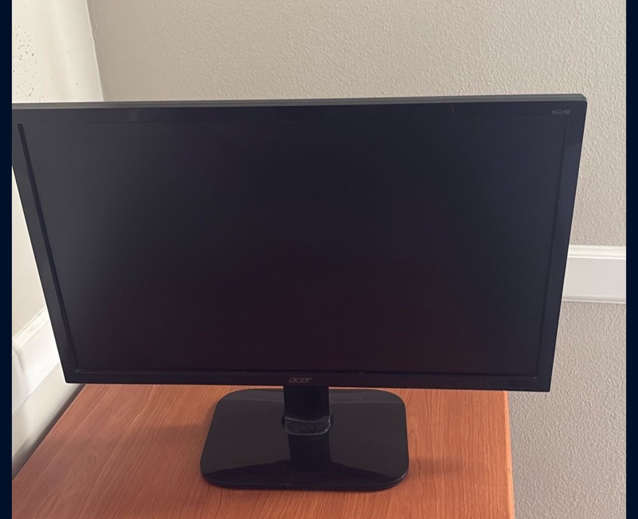 Black Monitor Acer KG240