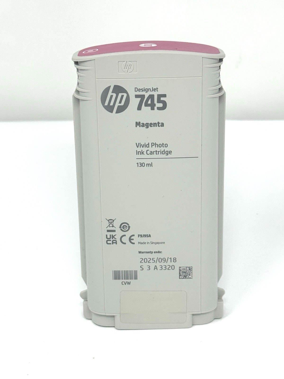 HP 745 Photo Ink Cartridge - Magenta exp 9/2025 For HP DesignJet Z5600
