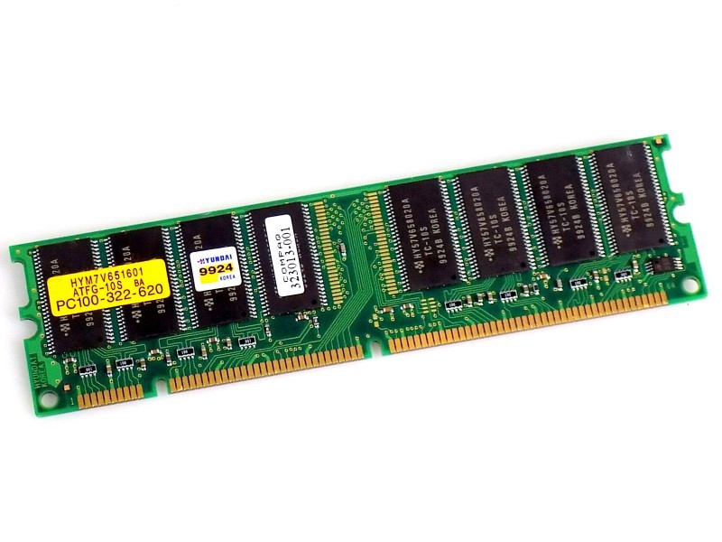 128MB HP Compaq 323013-001 HYM7V651601 ATFG-10S SDRAM 100Mhz PC100 UDIMM RAM