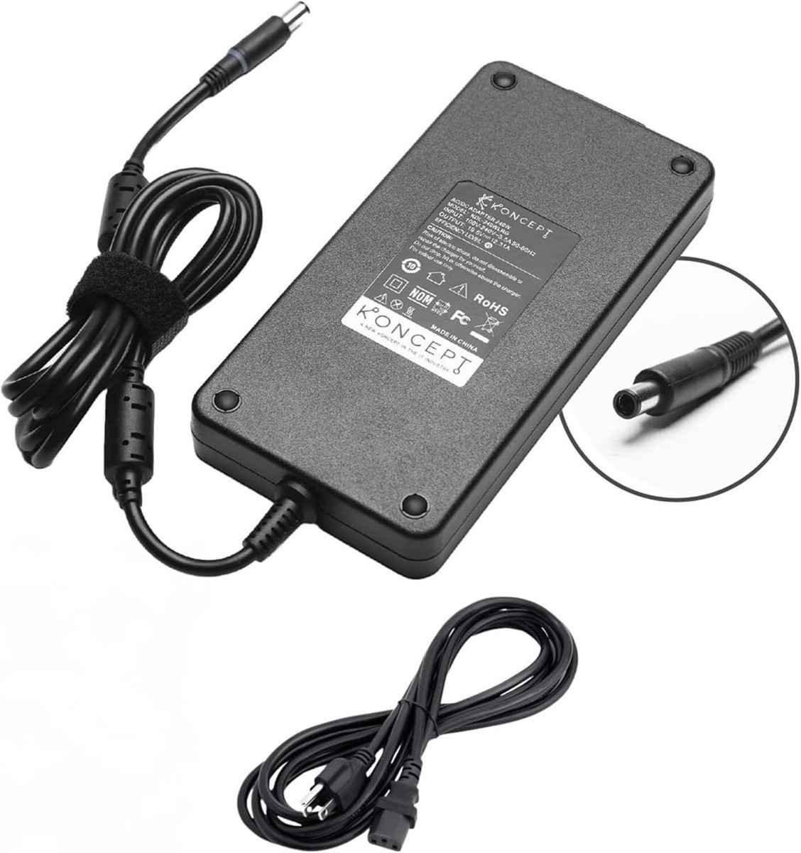 Laptop Charger 240W (UL Safety Certified) 19.5V 12.3A Power Supply Fit  Dell