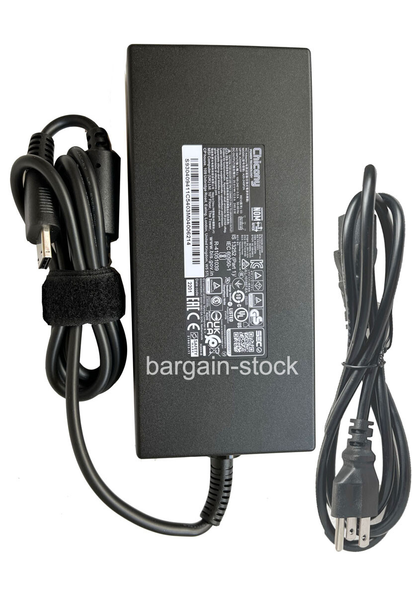 Chicony 240W AC Adapter Charger For MSI Stealth 16 Studio A13VG-420US Power Cord