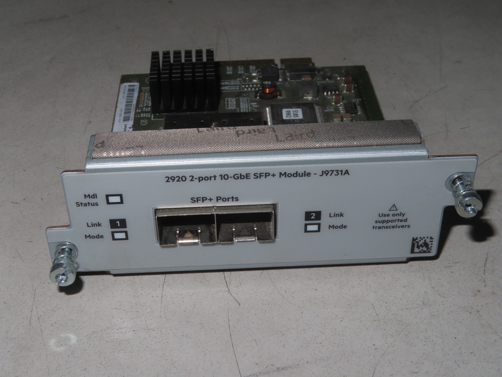 HP J9731A HPE Aruba 2920 2-Port 10GbE SFP+ Module 10Gb Fiber