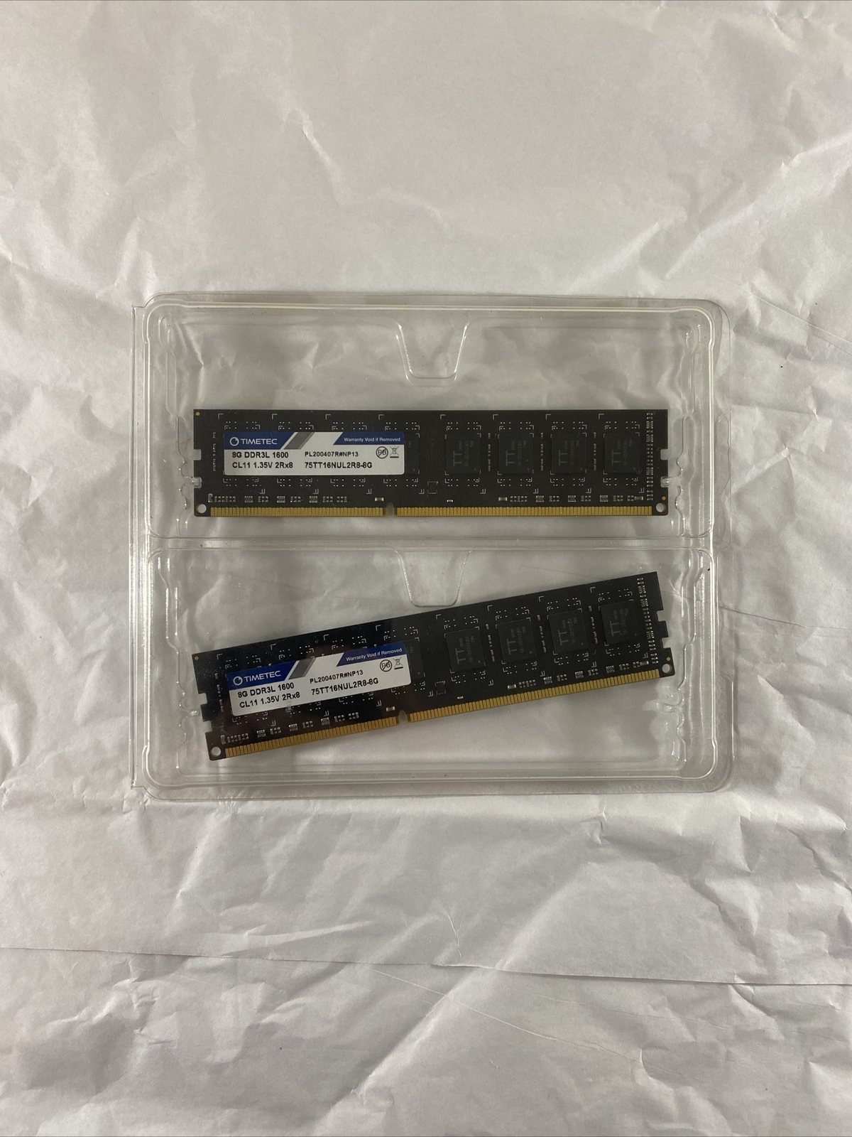 Timetec 8GB DDR3L 1600MHz PC3L-12800 Non ECC Unbuffered UDIMM Dual Rank Memory