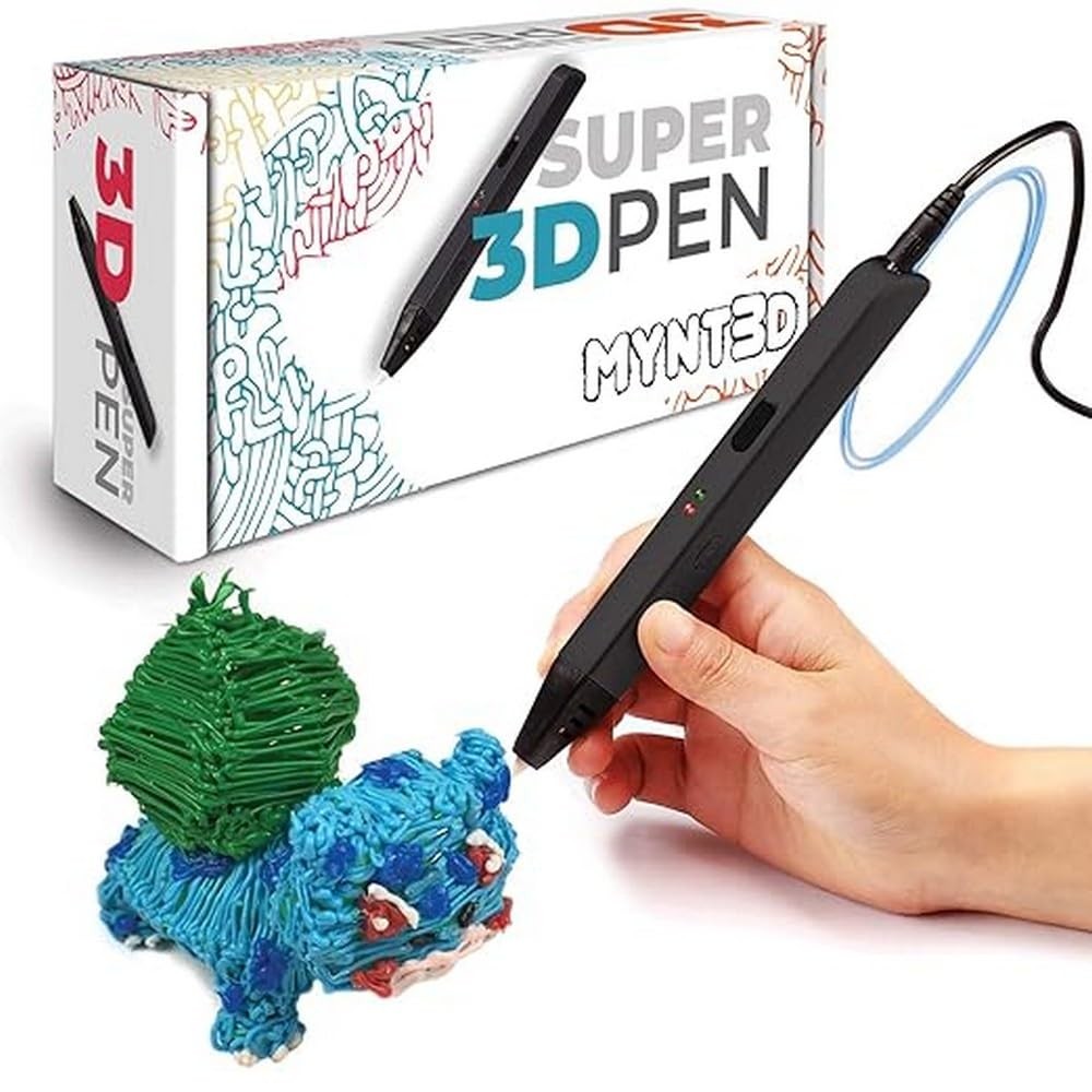 MYNT3D Super 3D Pen 1.75mm ABS PLA Compatible 3D Printing Pen Kit