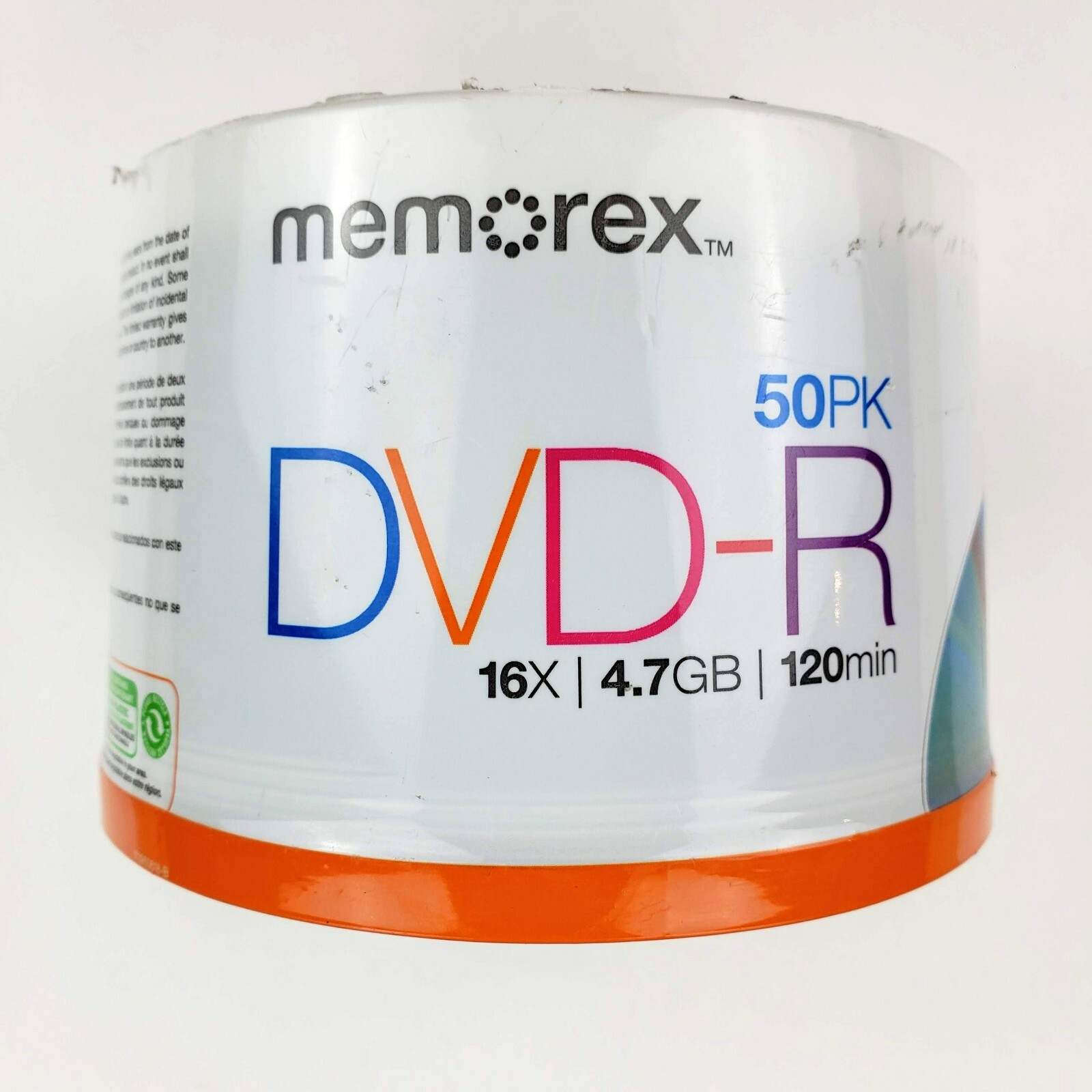 Memorex 50PK DVD-R 16X 4.7GB 120MIN Brand Factory Sealed