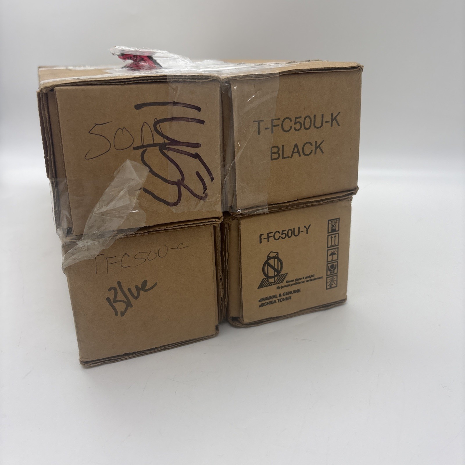 NEW Genuine Toshiba Toner Set TFC50UK, TFC50UM, TFC50UC, TFC50UY Fast Delivery