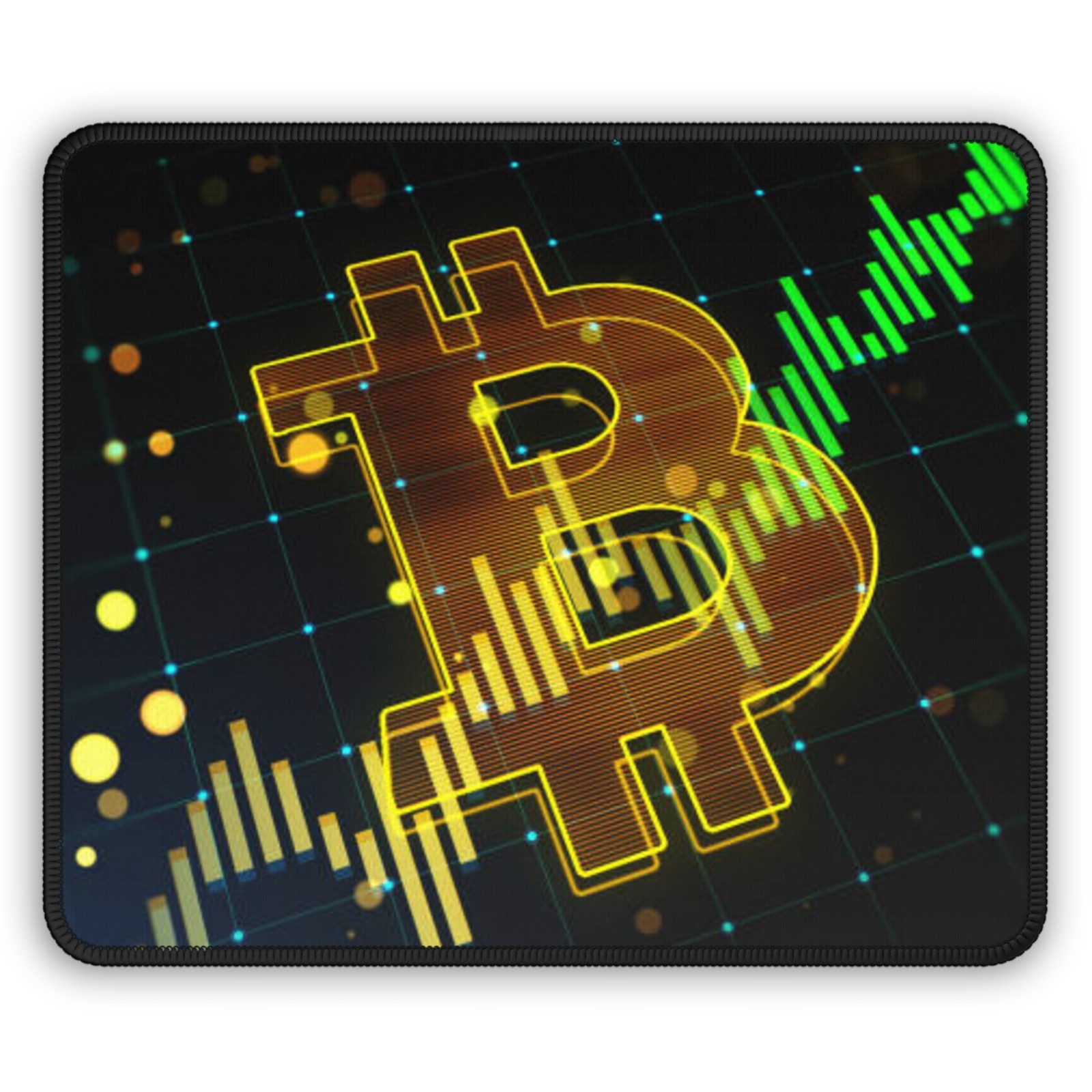 Bit coin Mouse Pad BTC Cryptocurrency Trading Office Desk Gaming Mouse Mat