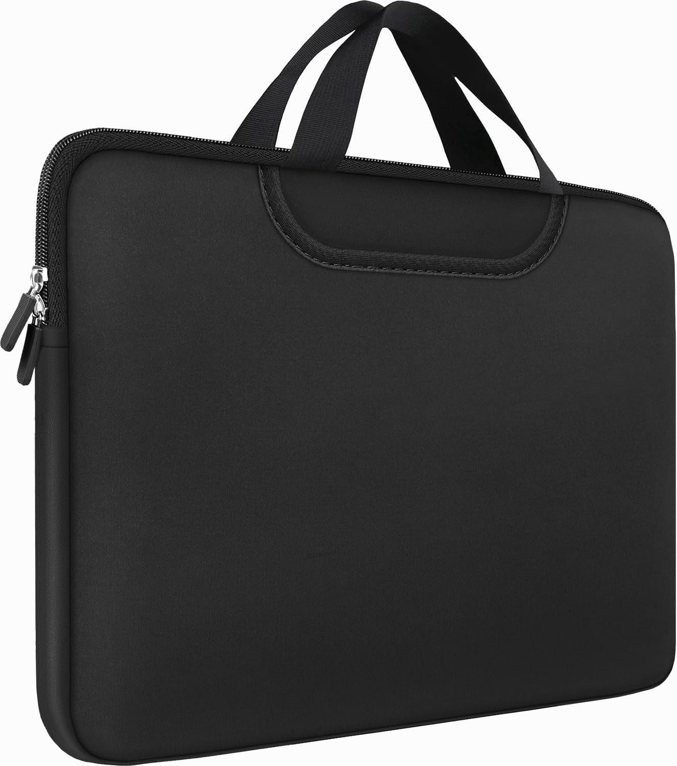 15.6" Laptop Carry Bag Durable Protective Sleeve Case With Extra Pockets Black