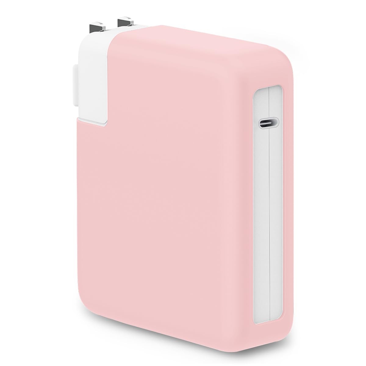 Seanai Pink Silicone Charger Case for MacBook Air 13/15 Pro14 (70W Adapter) |...