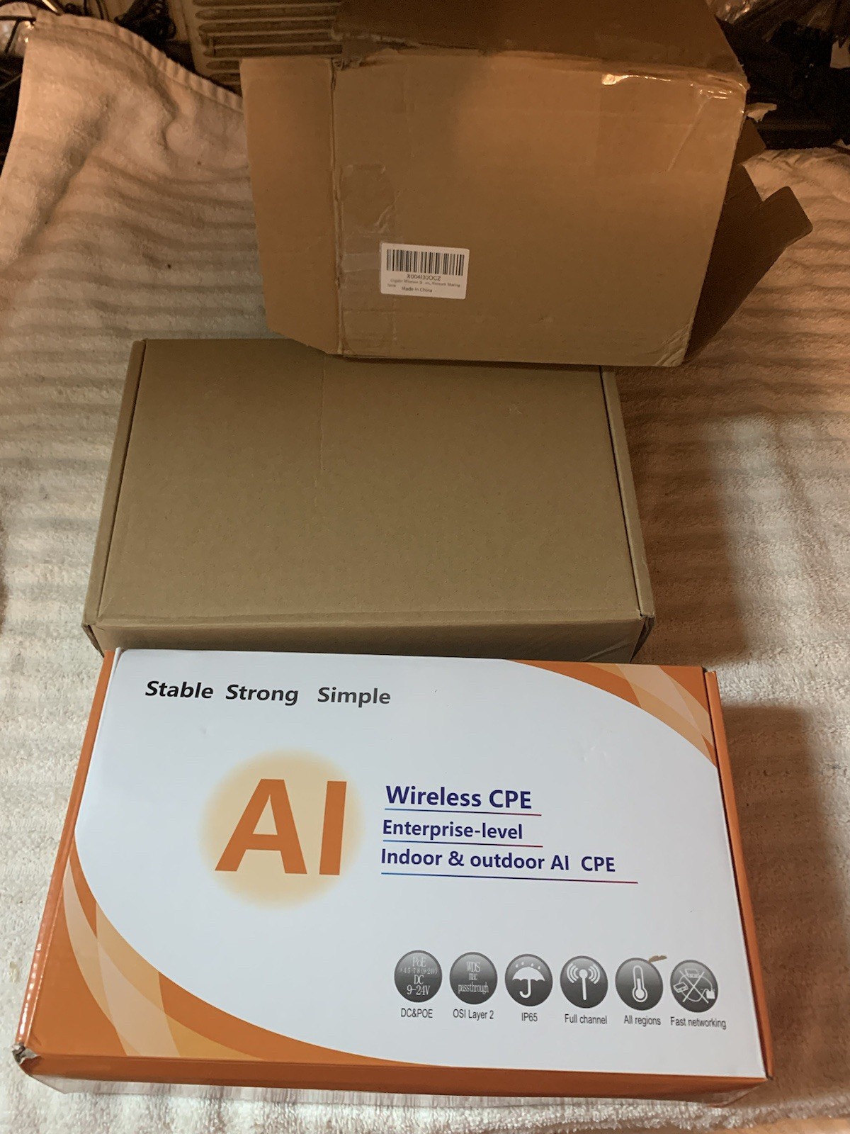 NEW Soshine AI Wireless CPE Bridge W/ Mounts - 5.8G 300 Mbps, Point to Point Out