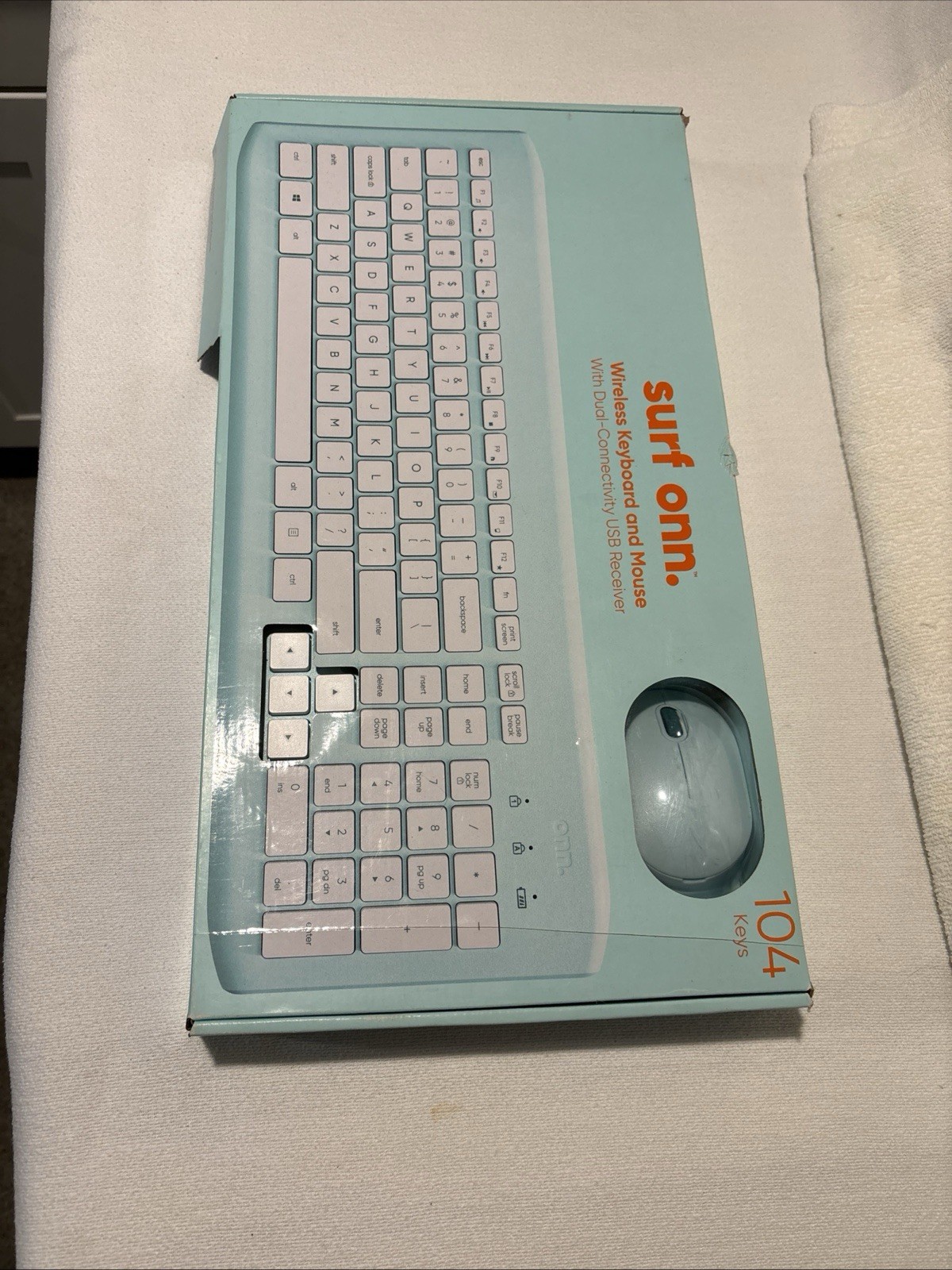 Surf Onn Wireless Keyboard And Mouse With Dual-connectivity USB Receiver