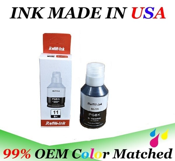 G2160 G3160 GI-11 GI 11 Black Ink Bottle for Canon PIXMA Megatank Ink refill