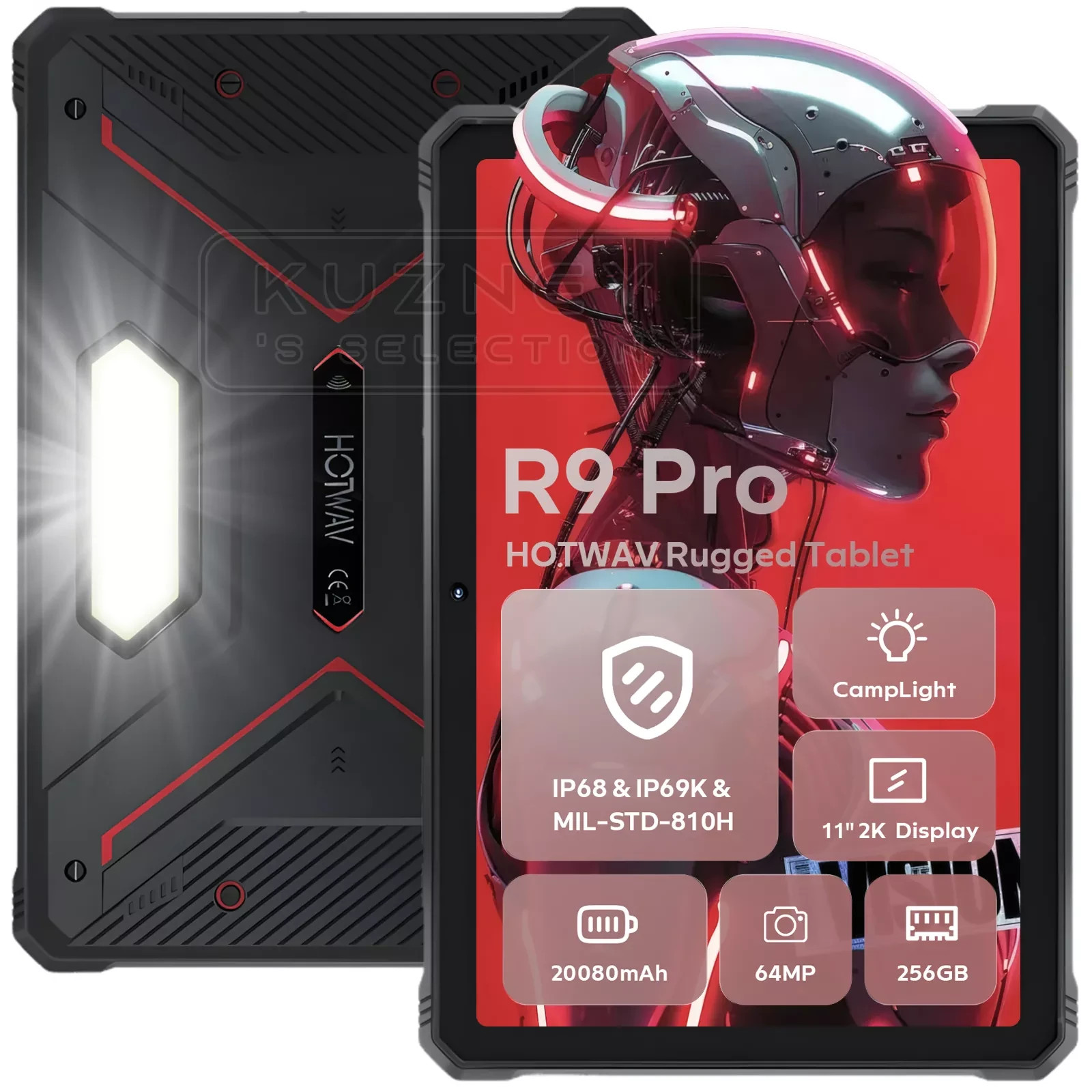 HOTWAV R9 Pro Outdoor Tablet 20GB+256GB Android 14 20080mAh 2K FHD+ Tablet 11 in