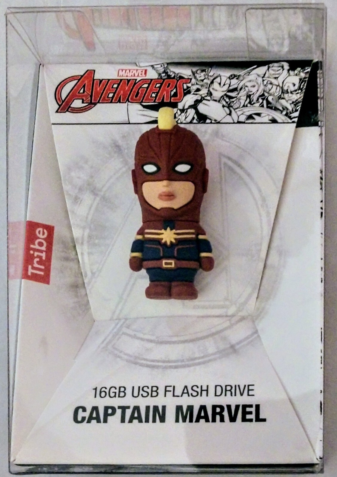 Tribe Captain Marvel Avengers 16GB Superhero USB Flash Thumb Drive Collectible