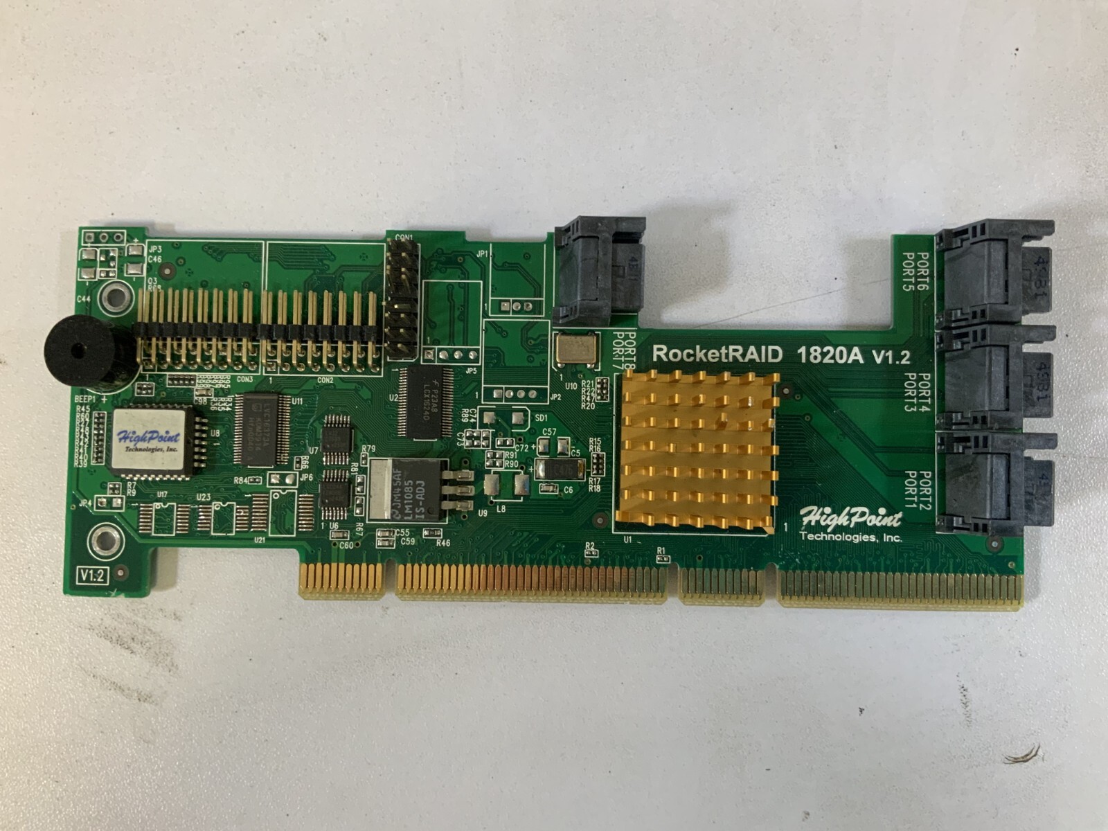 Highpoint Technologies RocketRAID 1820A V1.2 SATA Raid Controller Card  "E4D"