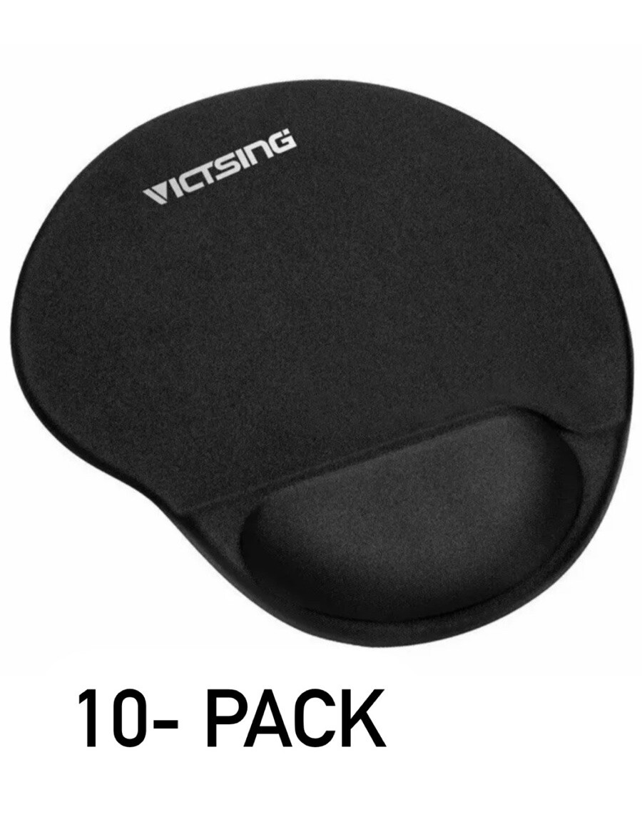 Victsing High Quality Gel Mouse Pad Wrist Suppor Non-Slip Mouse Mat - 10 PACK