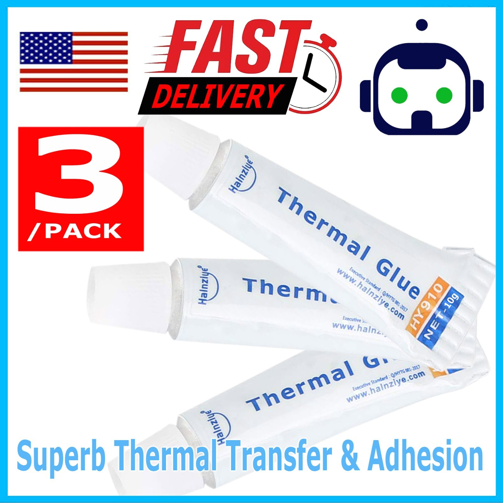 10g Thermal Conductive Silicone Glue Adhesive LED GPU Heatsink Mosfets