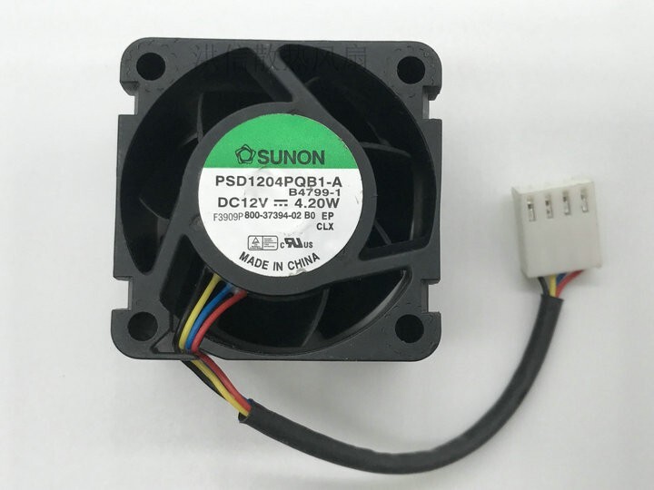 SUNON PSD1204PQB1-A 12V 4.20W 4CM 4028 40mm 4-wire cooling fan 4pin